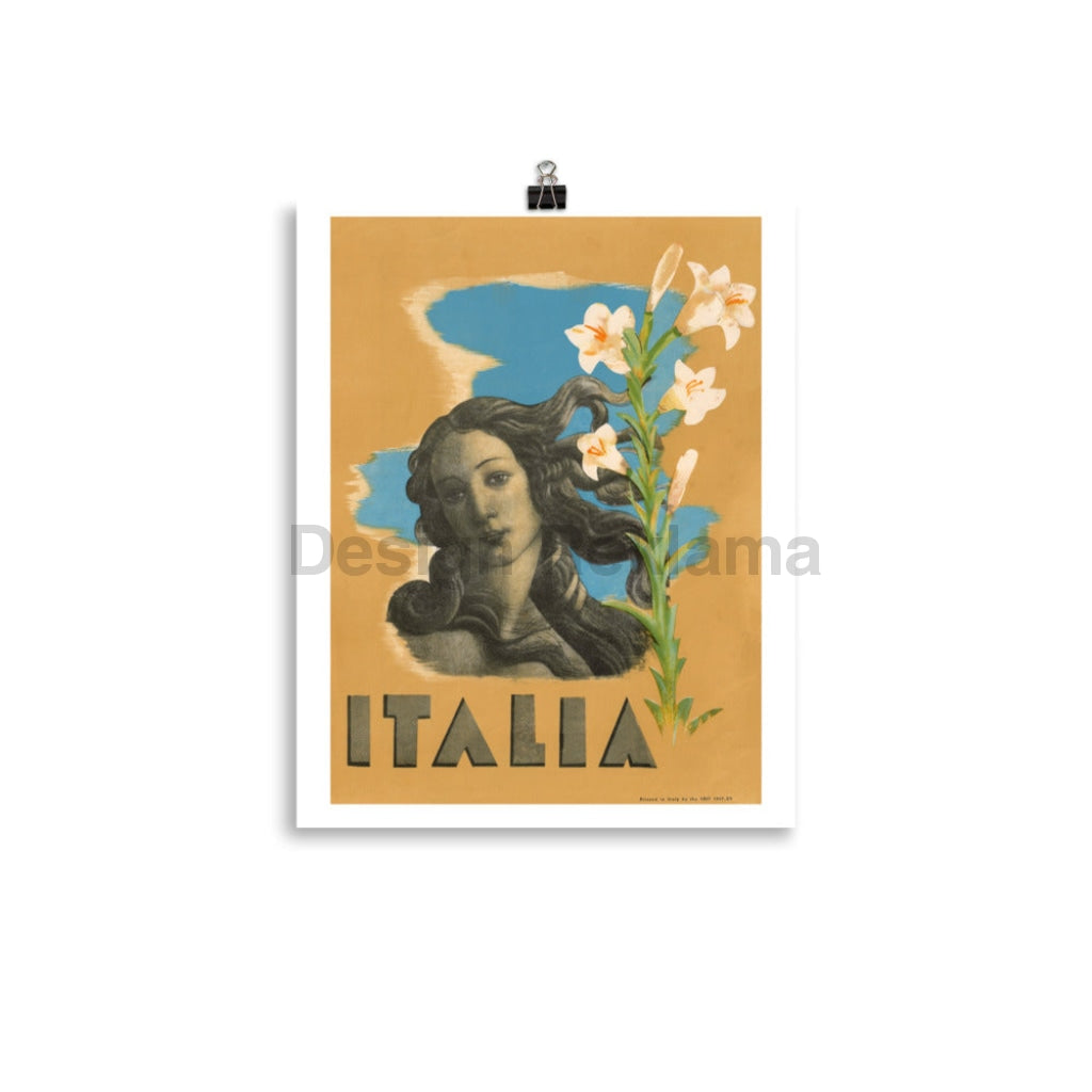 Italian Art - Travel in Italy, 1937. Unframed Vintage Travel Poster Vintage Travel Poster Design Reklama