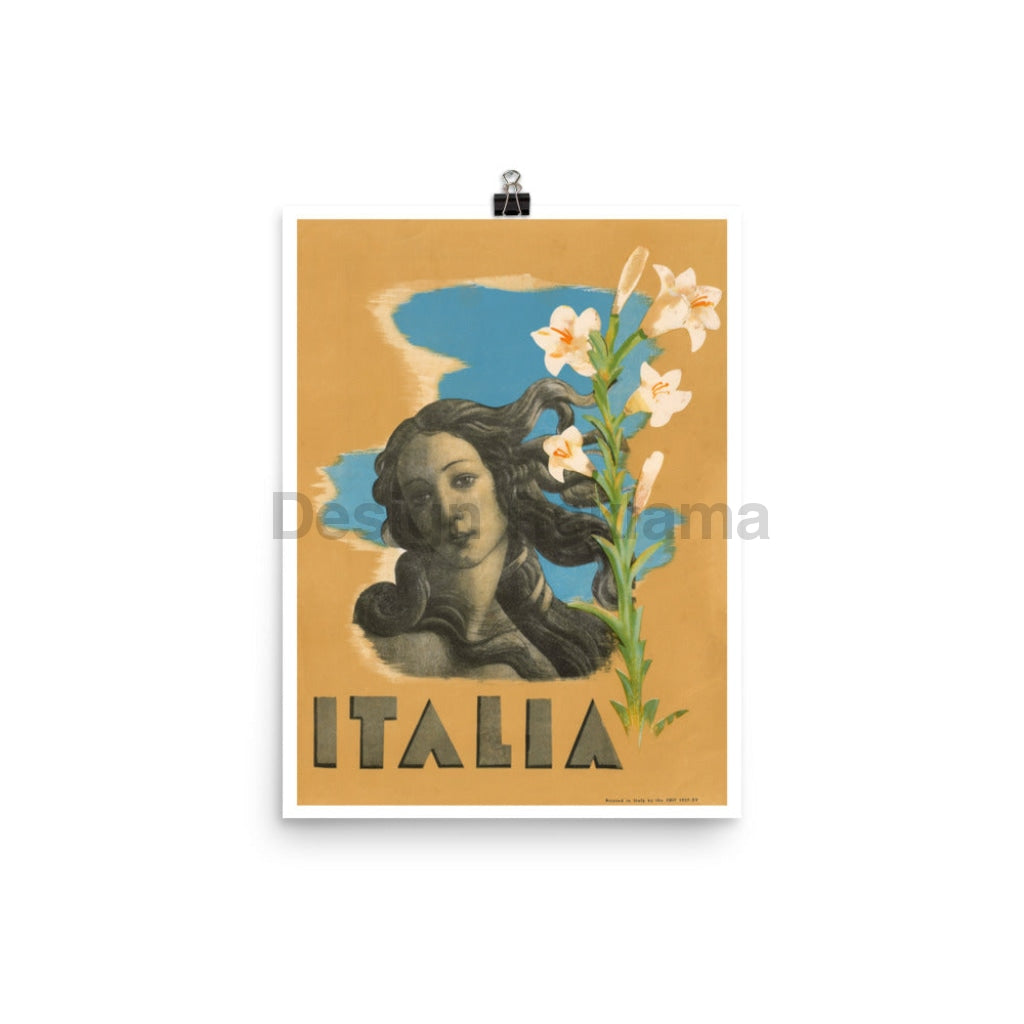 Italian Art - Travel in Italy, 1937. Unframed Vintage Travel Poster Vintage Travel Poster Design Reklama