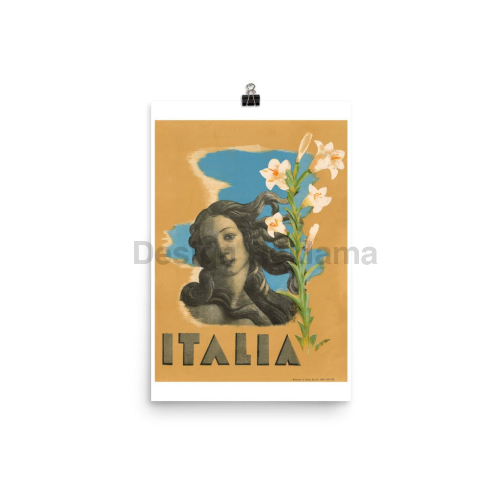 Italian Art - Travel in Italy, 1937. Unframed Vintage Travel Poster Vintage Travel Poster Design Reklama