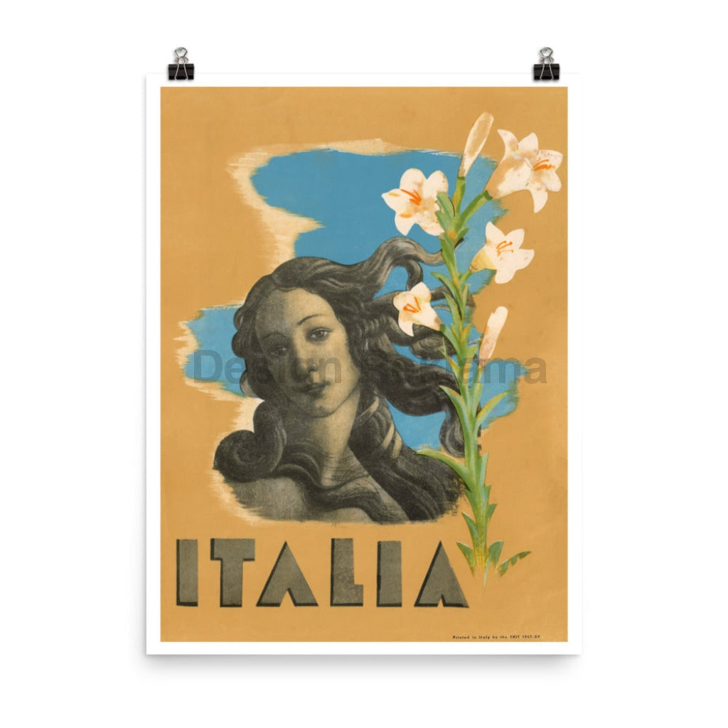 Italian Art - Travel in Italy, 1937. Unframed Vintage Travel Poster Vintage Travel Poster Design Reklama