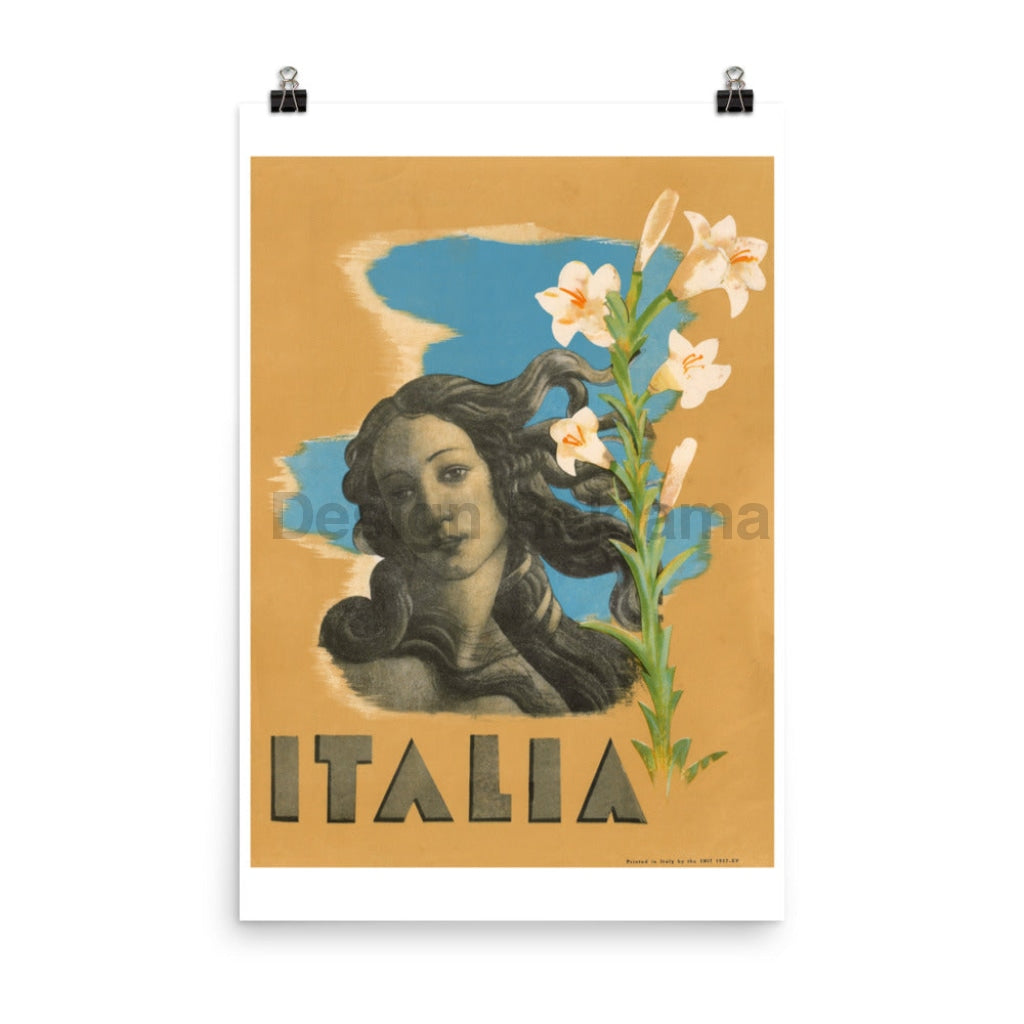 Italian Art - Travel in Italy, 1937. Unframed Vintage Travel Poster Vintage Travel Poster Design Reklama