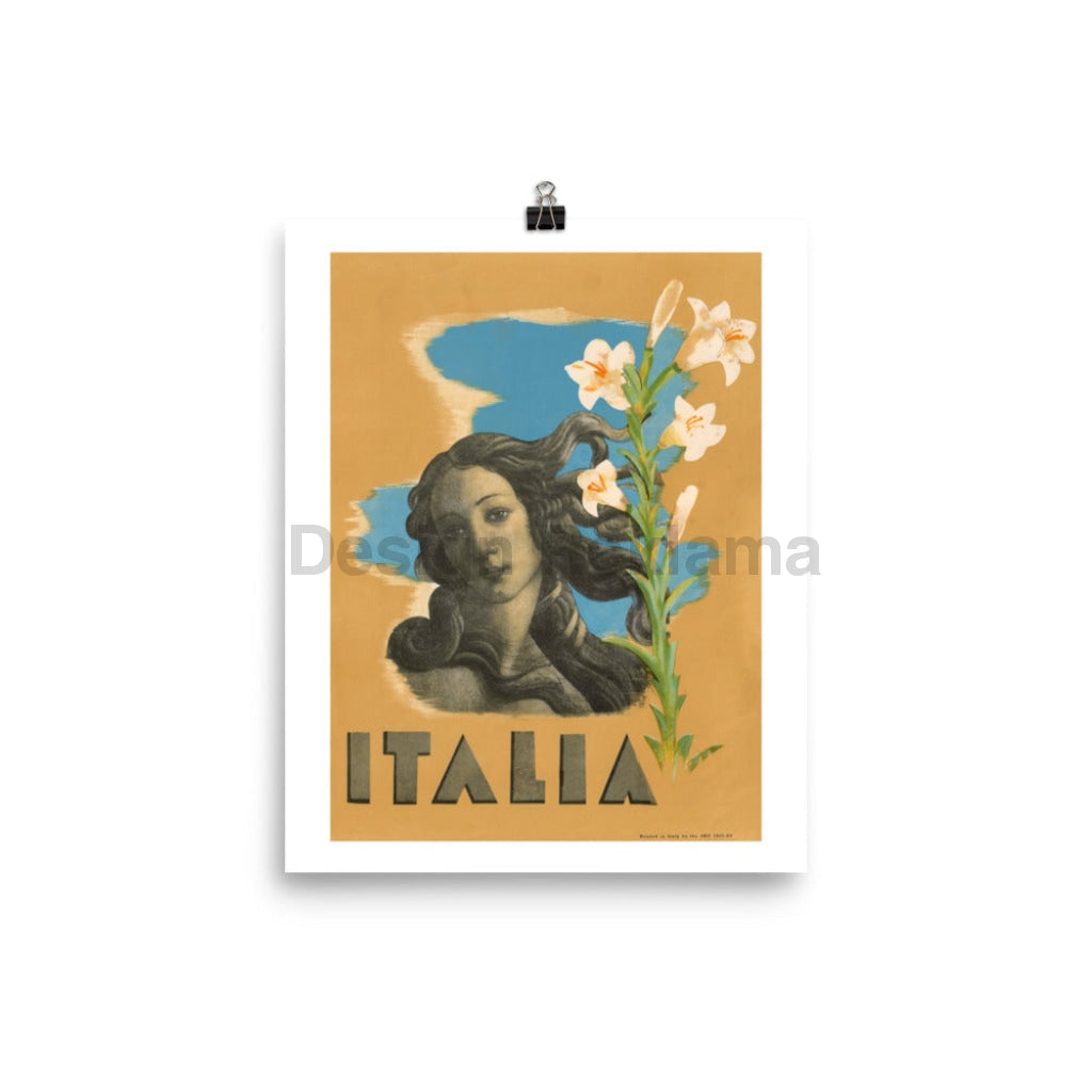 Italian Art - Travel in Italy, 1937. Unframed Vintage Travel Poster Vintage Travel Poster Design Reklama