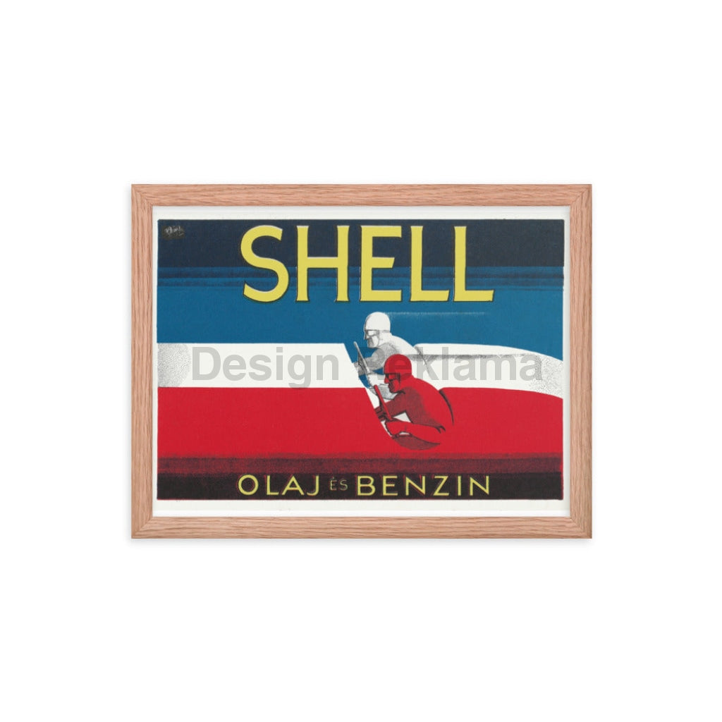 Shell Oil, circa 1933. Framed Vintage Travel Poster Vintage Travel Poster Design Reklama