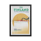 To Finland - Winter Sailings and Fares 1937/38 from the Finland Steamship Company Ltd. Framed Vintage Travel Poster Vintage Travel Poster Design Reklama